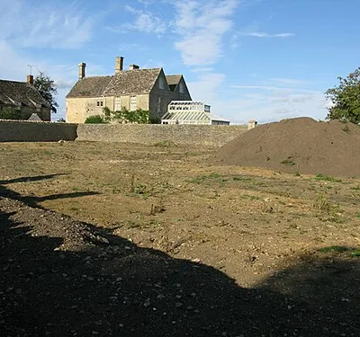 Cleared ground to the rear of the Swan pub