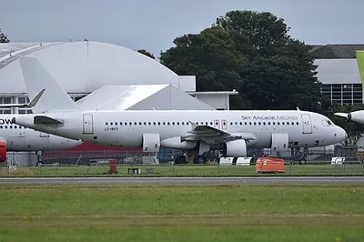 c/n 1909
Built in 2003 for Volare Airlines as I-PEKT. Joined Turkish Airlines as TC-JLK in April 2005 and remained with them until November 2014 when it joined Aegean Airlines as SX-DGW. Retired from Aegean in February 2017, it later joined Avion Express and became XU-717 with Sky Angkor Airlines in July 2017. It was returned to Avion in May 2018 and was registered as LY-NVY. It operated for Condor in the Summer of 2018 then returned to Sky Angkor for the winter, operating as XU-717 from November 2018 to May 2019. In the summer of 2019 it flew for SunExpress as LY-NVY before again spending the winter with Sky Angkor. In March 2020 it became LY-NVY again for the final time and was flown to Kemble for storage in July 2020, still wearing Sky Angkor titles.
Cotswold Airport, Kemble, Gloucestershire, UK.

25th September 2021