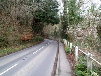 B4070 north of Painswick Slad Farm, Slad