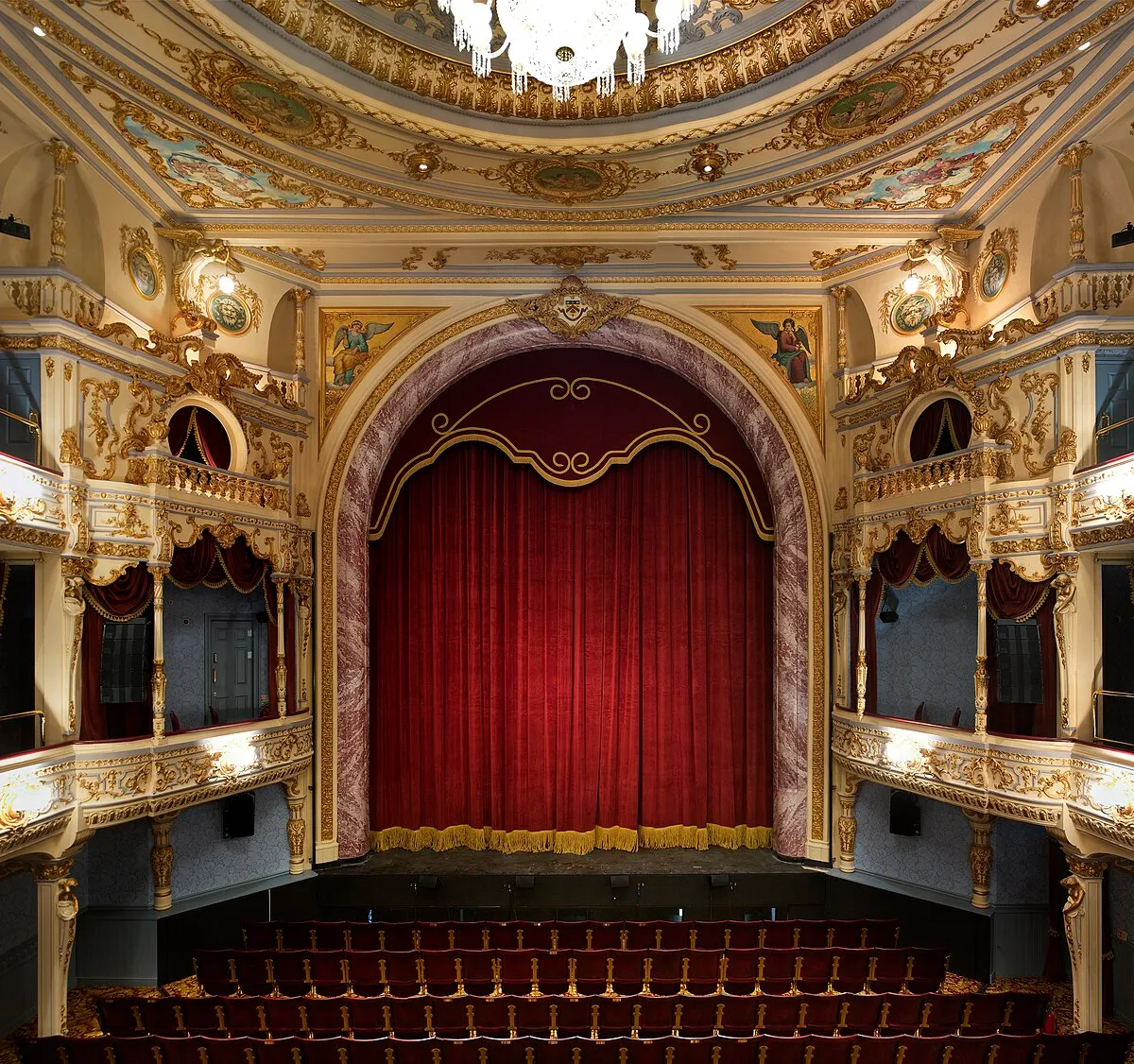 View of the stage from the auditorium following the 2011 refurbishment.