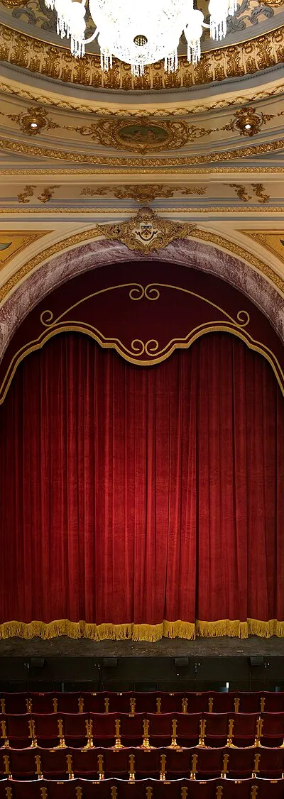 View of the stage from the auditorium following the 2011 refurbishment.