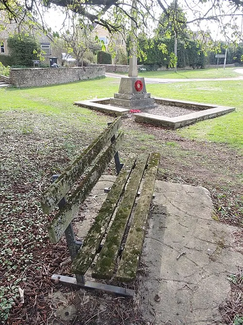 A shady spot for the war memorial