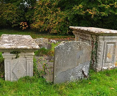 Chest Tombs, Parish Church, Foxley, Wiltshire 2020