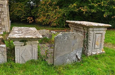 Chest Tombs, Parish Church, Foxley, Wiltshire 2020