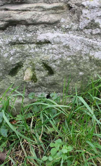Benchmark on Church Lane wall