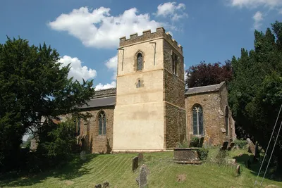Church of England parish church of St Michael, Barford St Michael, Oxfordshire: view from the south