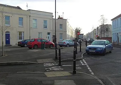 Andover Road, Norwood Road Junction Five roads (six exits) meet here, Andover Road, Great Norwood Street, Norwood Road, Ashford Road and Grafton Road, Only two ways through now that the new barriers have been built.