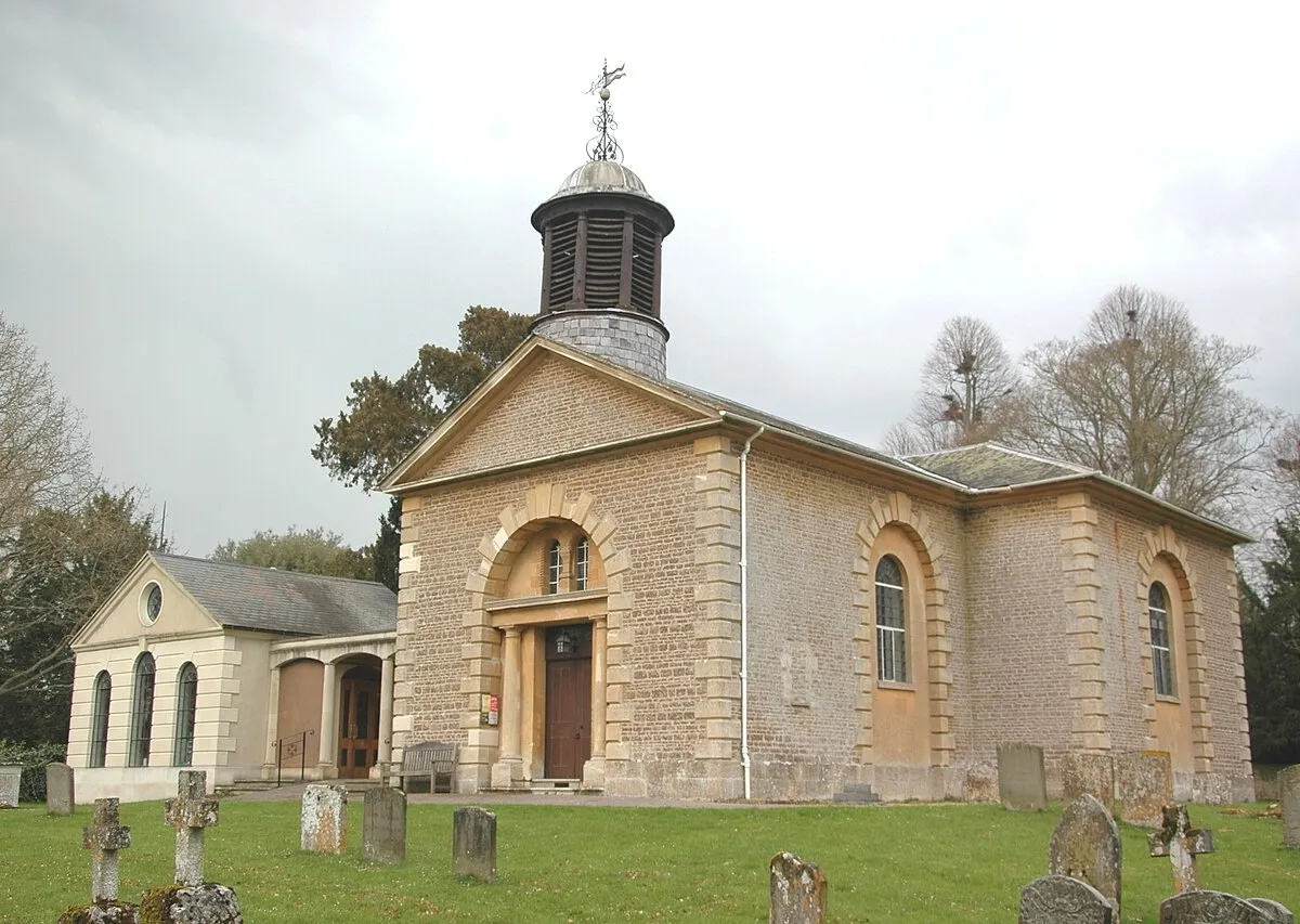 Church of England parish church of St John the Baptist, Kingston Bagpuize, Oxfordshire (formerly Berkshire).