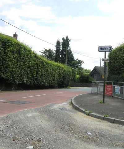 A345 road junction