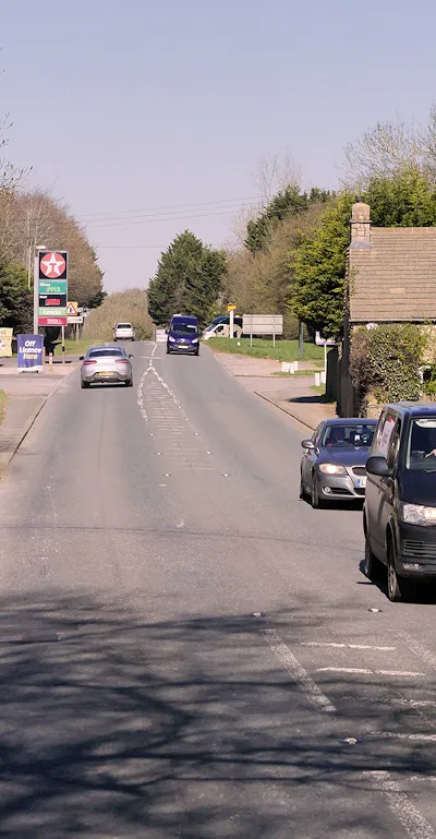 A429 Fosseway near Lower Slaughter