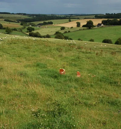 Farmland at Hazleton Farmland to the east of the small Cotswold village of Hazleton.
