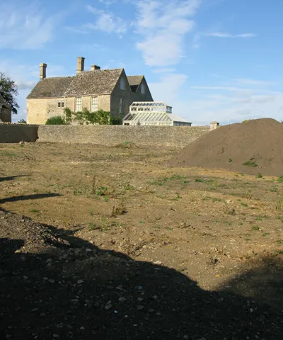 Cleared ground to the rear of the Swan pub