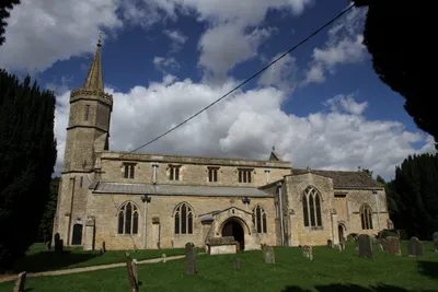 St Giles' parish church, Standlake, Oxfordshire, seen from the south