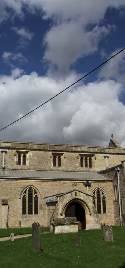 St Giles' parish church, Standlake, Oxfordshire, seen from the south