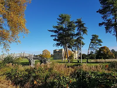 Bridge and house, Croome Court