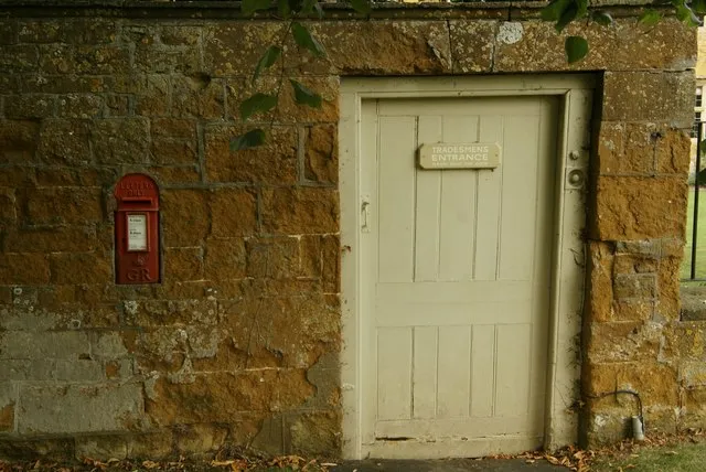 'Tradesmens Entrance' A throwback to earlier times at Arlescote House in Warwickshire.