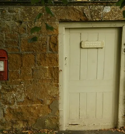 'Tradesmens Entrance' A throwback to earlier times at Arlescote House in Warwickshire.