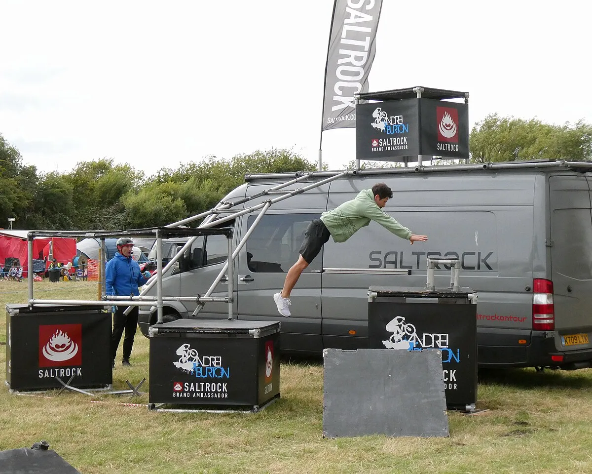 Acrobatic skills at the Uffington White Horse Show