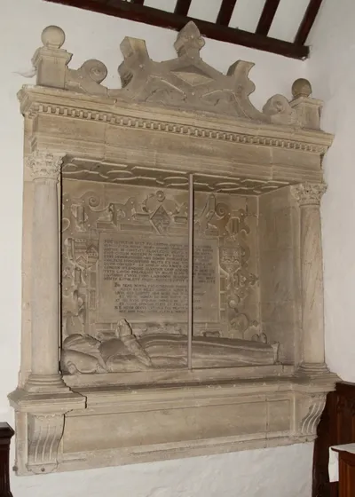 Church of England parish church of St Mary the Virgin, Black Bourton, Oxfordshire: monument to Eleanor Hungerford