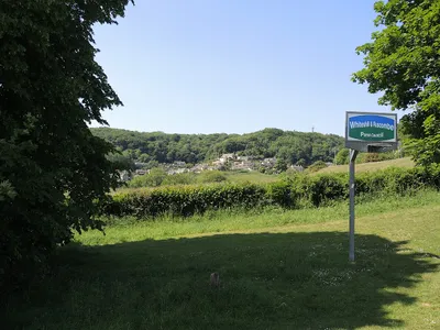 A sloping hoop
