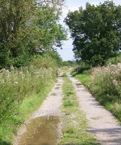 Bridleway, Purton Stoke The track known as South Meadow Lane takes walkers and riders to Kingshill Farm.
