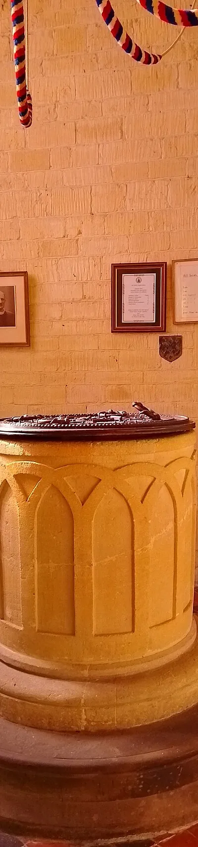 All Saints' Church font, Brightwalton