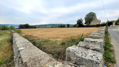 Corner of a field by Edge Road