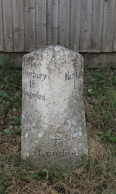 A London Road milestone