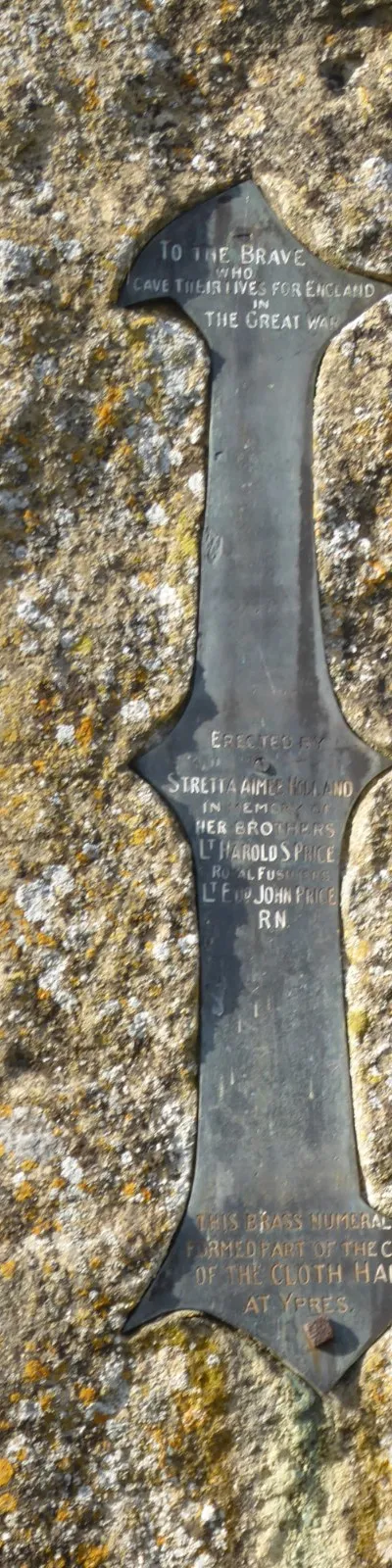 Detail of Westwell war memorial