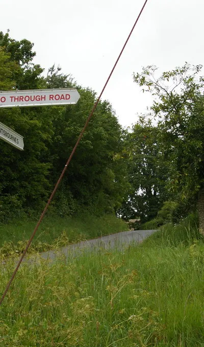Duntisbourne Rous: turnoff from main lane
