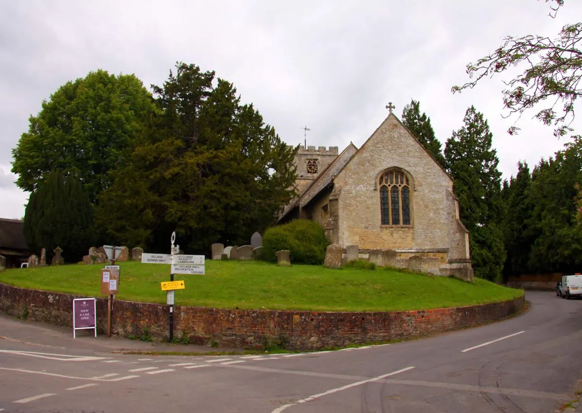 Bassett Road passes St Andrews Church