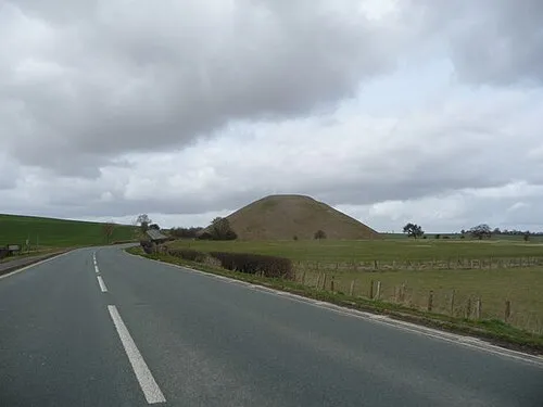 Approaching Silbury Hill on the A4 road