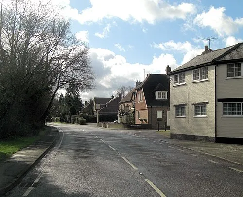 A343 passes The Red House