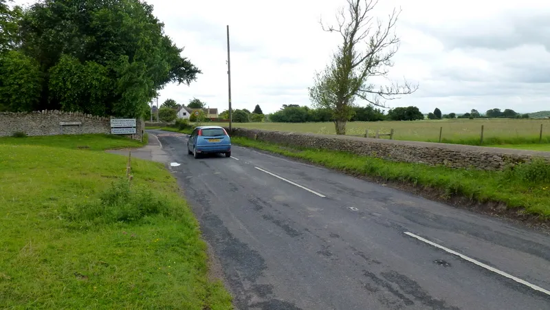 Approaching Minchinhampton from the west