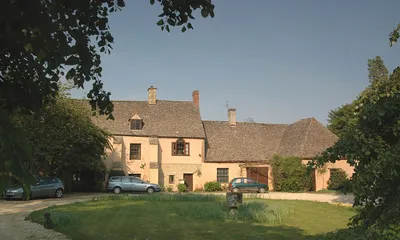 Part of Wilcote Manor house, Wilcote, Oxfordshire, viewed from the east.