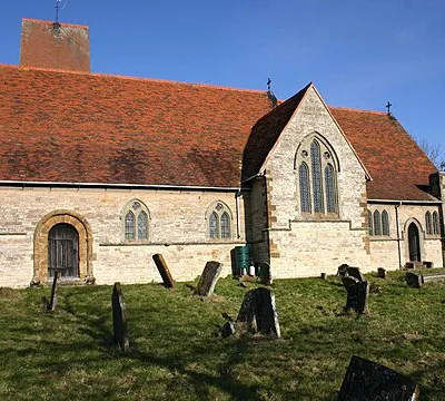 Church of St George the Martyr, Newbold Pacey South side of the church.