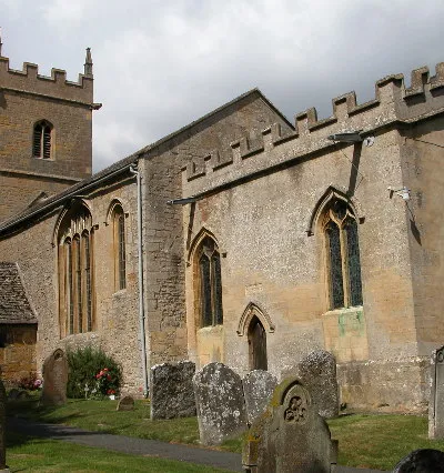 Ashton-Under-Hill Church. Ashton-under-Hill church is dedicated to St Barbara, here it is viewed from the south-east.