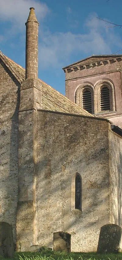 Church of England parish church of St Matthew, Langford, Oxfordshire, seen from the west