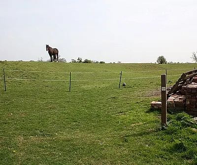 Electric fence over a public bridleway