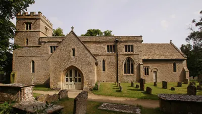 St Mary the Virgin parish church, Black Bourton, Oxfordshire, seen from the south