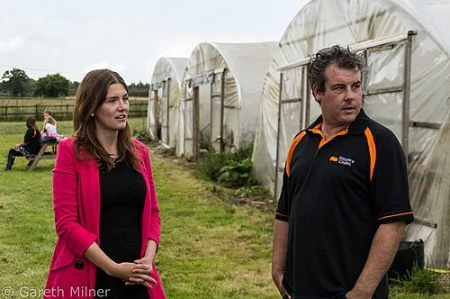 Boris John (Mayor of London) visited Wiltshire Chilli Farm on 2 Sep 14 with Michelle Donelan, Conservative PPC for Chippenham