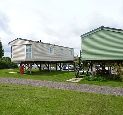 Caravan by the River Severn Apperley