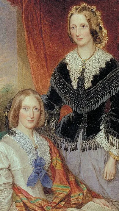 Hellen and Margaret Shelley, sisters of Percy Bysshe Shelley