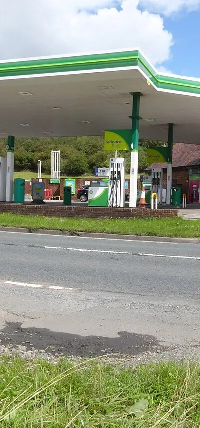 A BP petrol station