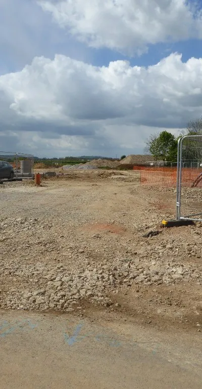 Building site at Newbold-on-Stour