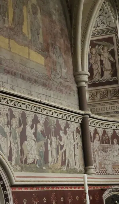 Chancel north wall