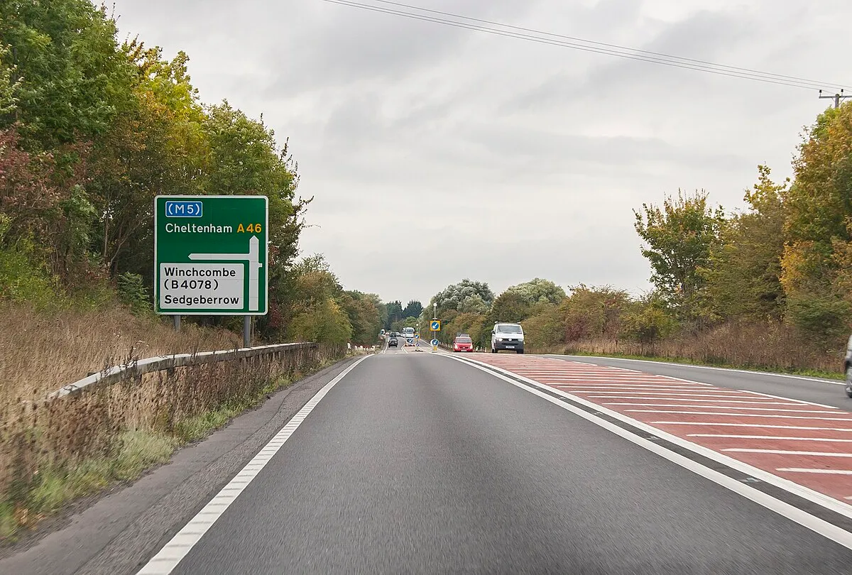 A46 near Sedgeberrow