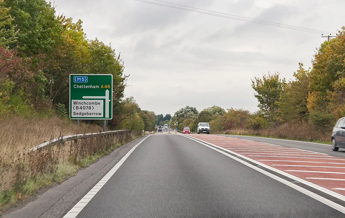 A46 near Sedgeberrow