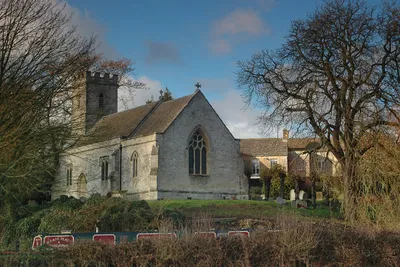 Church of England parish church of the Holy Cross, Shipton-on-Cherwell, Oxfordshire, England: view from the southeast.