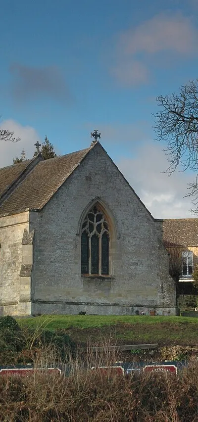 Church of England parish church of the Holy Cross, Shipton-on-Cherwell, Oxfordshire, England: view from the southeast.